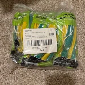 NWT Yellow & Green Punch Balloons 12 packs of 4